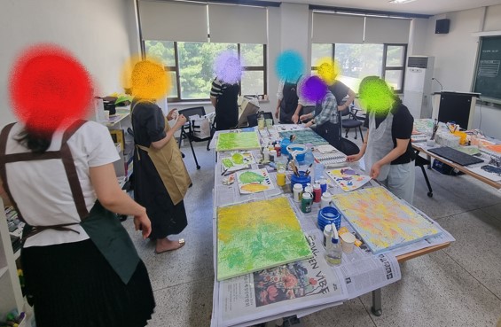 < 영남대학교 부설 미술치료연구센터 2024년 상반기 특강 : 미술매체 만나기 아크릴와 유화 >